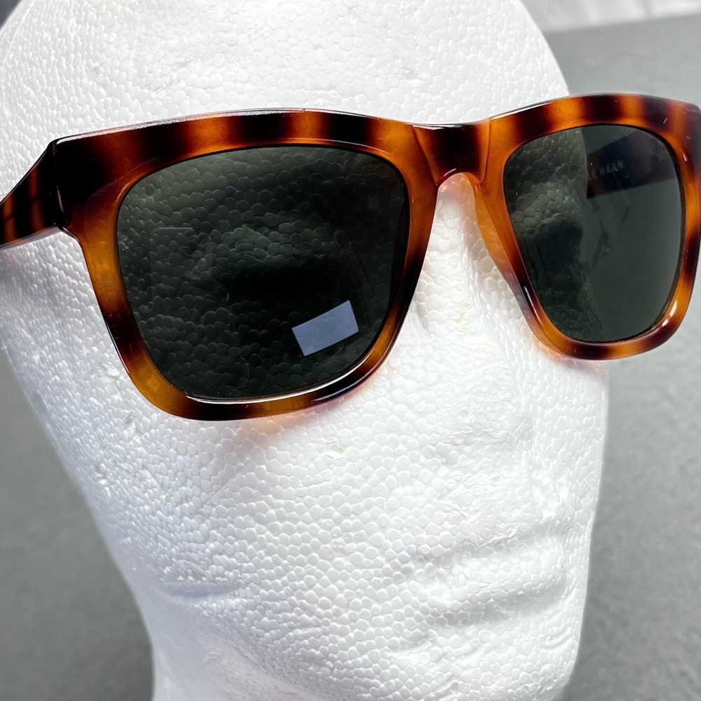 Cole Haan Sunglasses Brown Tortoise‎ Acetate Square CH7022 55-18-142 Classic